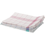 Torchons vaisselle coton coloris assortis 50 x 70 cm 164 g / m2, lot de 6