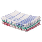 Torchons vaisselle coton et lin 50 x 70 cm 195 g / m2 coloris assortis, lot de 6 Torchons vaisselle coton et lin 50 x 70 cm 195 g / m2 coloris assortis, lot de 6
