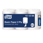 Tork bobine d'essuyage recycle  dvidage central grande capacit - 450 feuilles - 121208 - blanc - ...