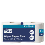 Tork papier d'essuyage plus blanc w1 / 2 multi - usages - 130041 - lot de 2 bobines de 255 m Tork papier d'essuyage plus blanc w1 / 2 multi - usages - 130041 - lot de 2 bobines de 255 m