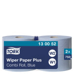 Tork papier d'essuyage plus bleu w1 / 2 absorbant - 130052 - bobine de 255 m Tork papier d'essuyage plus bleu w1 / 2 absorbant - 130052 - bobine de 255 m