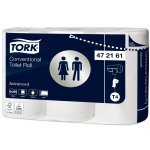 Tork papier toilette double paisseur advanced t4 blanc - 472161 - lot de 6 rouleaux de 200 feuilles