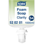 Tork savon mousse limpide mains formule biodégradable - 520201 - recharge 1000 ml pour distributeur s4 ... Tork savon mousse limpide mains formule biodégradable - 520201 - recharge 1000 ml pour distributeur s4 ...