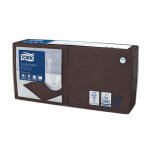 Serviettes cocktail en papier tork, coloris cacao, le colis de 200