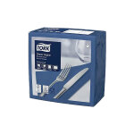 Tork serviettes de table en papier dinner tork, coloris bleu marine, le colis de 150 Tork serviettes de table en papier dinner tork, coloris bleu marine, le colis de 150