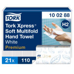 Tork xpress essuie - mains double épaisseur soft h2 premium pliage en m - 100288 - lot de 21 paquets ... Tork xpress essuie - mains double épaisseur soft h2 premium pliage en m - 100288 - lot de 21 paquets ...