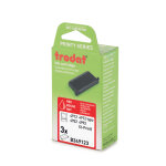 Trodat cassette d'encre de rechange pour tampon printy 4912 - lot de 3 - rouge
