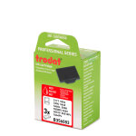 Trodat cassette d'encre de rechange pour tampons professional 6 / 56 - lot de 3 - rouge