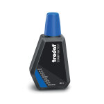 Trodat flacon d'encre 7011 pour réencrer les tampons - 28 ml - bleu Trodat flacon d'encre 7011 pour réencrer les tampons - 28 ml - bleu