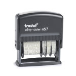Trodat tampon dateur multiformules printy 4817 - 12 formules - 3, 8 mm - noir Trodat tampon dateur multiformules printy 4817 - 12 formules - 3, 8 mm - noir