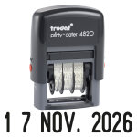 Trodat tampon dateur printy 4820 - 4 mm - noir Trodat tampon dateur printy 4820 - 4 mm - noir