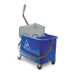 Tts chariot d'entretien duo standard compact avec presse - 2 x 10 litres - bleu Tts chariot d'entretien duo standard compact avec presse - 2 x 10 litres - bleu