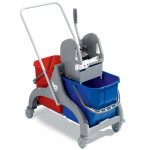 Tts chariot d'entretien duo standard avec presse - 2 x 15 litres Tts chariot d'entretien duo standard avec presse - 2 x 15 litres