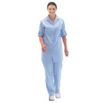 Tunique femme bleu ciel  manches rglables, taille 36 / 38