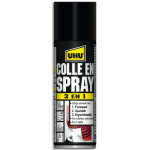 Uhu colle universelle en spray 3 en 1 : permanent, ajustable, repositionnable, 200ml