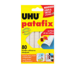 Uhu pastilles adh�sives patafix d�tachables et repositionnable blanches - etui de 80