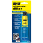 Uhu silicone haute temp�rature, tube de 80 ml, noir