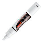 Uni marqueur craie chalk marker pwe - 8k pointe biseaut�e 8 mm - blanc