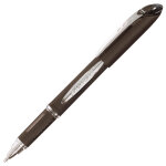 Uni roller jetstream pointe moyenne de 1�mm - corps noir avec zone de pr�hension encre noire
