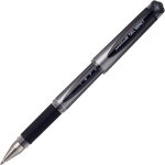 Uni stylo  encre gel gel impact pointe large 1mm avec zone de prhension - corps en plastique noir ...