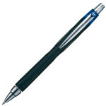Uni stylo roller rtractable jetstream pointe 1mm avec zone de prhension - corps bleu encre bleue