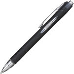 Uni stylo roller rtractable jetstream pointe de 1mm avec zone de prhension - corps noir encre noire ...
