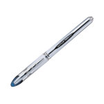 Uni stylo rollervision eliteub - 200 pointe moyenne - corps en plastique argent encre bleue