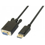 Uniformatic 12682, 2 m, vga (d - sub), displayport, mle, mle, droit