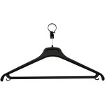 Unilux cintre avec anneau anti - vol locky plus pour vestiaires - noir - lot de 20