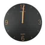 Unilux horloge murale lexy silencieuse - diam�tre 30 cm - noir et bambou