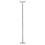 Unilux lampadaire dely - led intgre - 23w - tte orientable - variateur d'intensit - gris chrom