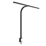 Unilux lampe de bureau sur pince strata - led intgre - 12, 7w - bras flexible - dtecteur de luminosit ...