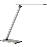 Unilux lampe de bureau terra - led int�gr�e - 5w - bras et t�te articul�s - variateur d'intensit� - gris ...