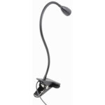 Lampe led avec pince de fixation snoke, noir