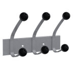 Pat�res doubles 3 boules gris m�tal unilux