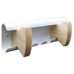 Unilux patres vaiina 2 accroches - bois et blanc