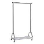 Unilux vestiaire groom chrom, capacit 70 kg 40 cintres, galerie infrieure - dim l90 x h165 x p42 cm ...