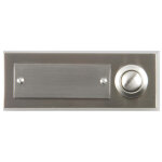 Unitec elektro unitec bouton pour sonnette, en zinc moul, 2 boutons