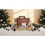 Valisette sans porc et sans alcool - panier gourmand 14 éléments - valisette cartonnée décor bois - coffret ... Valisette sans porc et sans alcool - panier gourmand 14 éléments - valisette cartonnée décor bois - coffret ...