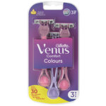 Venus rasoir jetable colours, pack de 3