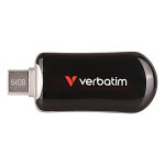 Verbatim 30224, 64 go, usb type - c, 3. 2 gen 1 (3. 1 gen 1), 100 mo / s, sans capuchon, noir Verbatim 30224, 64 go, usb type - c, 3. 2 gen 1 (3. 1 gen 1), 100 mo / s, sans capuchon, noir