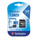Verbatim carte microsdxc 128go + adaptateur class 10 / u1 44085 Verbatim carte microsdxc 128go + adaptateur class 10 / u1 44085