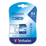 Verbatim carte sdxc 64go premium class 10 44024