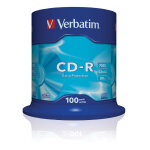 Verbatim cd - r extra protection, 52x, cd - r, 120 mm, 700 mo, bo�te � g�teaux, 100 pi�ce(s) 43411