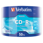 Verbatim cd - r extra protection, 52x, cd - r, 700 mo, 50 pi�ce(s) 43787