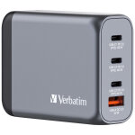 Verbatim chargeur secteur 4 ports - 1x usb - a et 3x usb - c quick charge power delivery 100w - noir