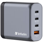 Verbatim chargeur secteur 4 ports - 1x usb - a et 3x usb - c quick charge power delivery 140w - noir