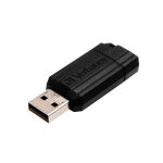Verbatim clé usb 2. 0 rétractable pinstripe 8 go - noir Verbatim clé usb 2. 0 rétractable pinstripe 8 go - noir