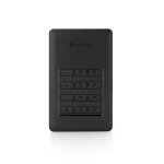 Verbatim disque dur portable scuris store ?n? go avec accs par clavier 1 to, 1000 go, noir, argent ...