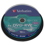 Verbatim tour de 10 dvd - rw 4. 7gb 4x